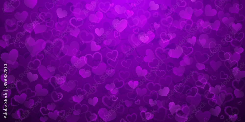 Background of translucent small hearts in purple colors. Valentine's day illustration Background of translucent small hearts in purple colors. Valentine's day illustration