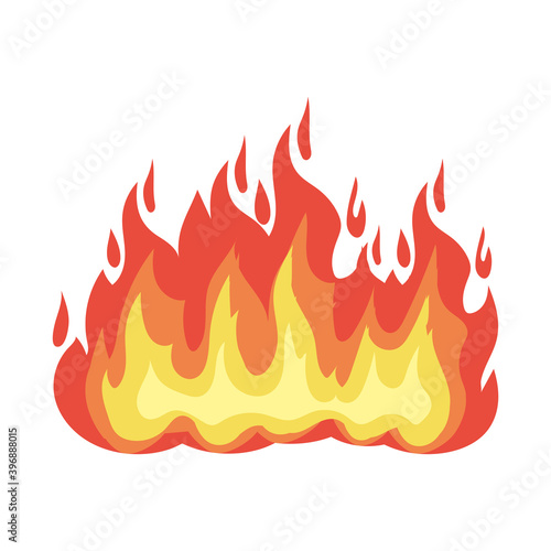 flame of orange, yellow and red color