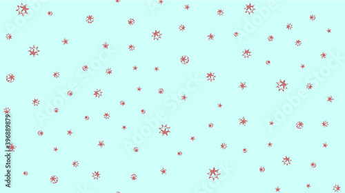 Texture seamless pattern from multi-colored Christmas tree toy New Year's Christmas stars with a pattern of snowflakes. The background. illustration