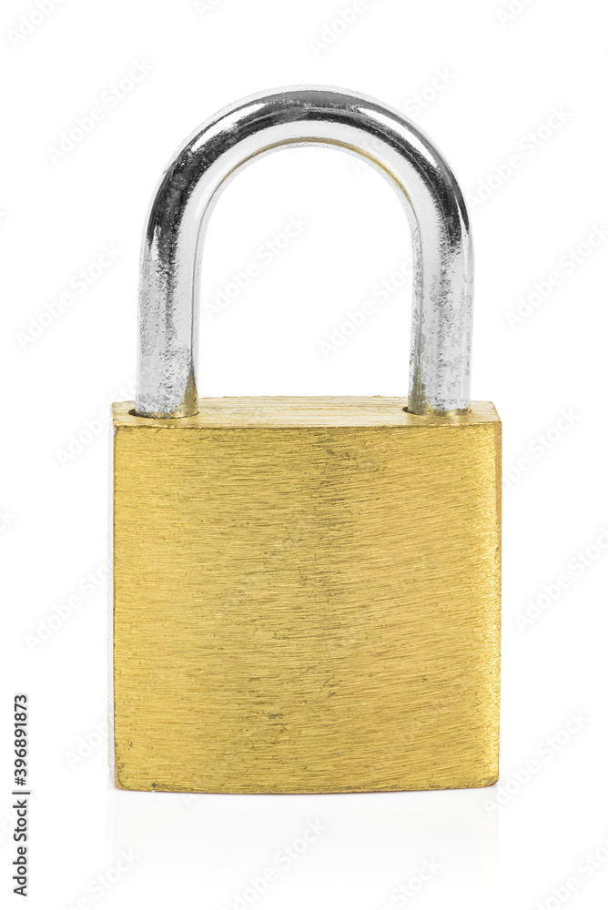 Locked padlock isolated on white background Locked padlock isolated on white background