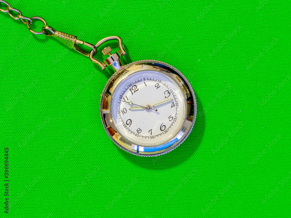 Small steel pocket watch with white dial Small steel pocket watch with white dial