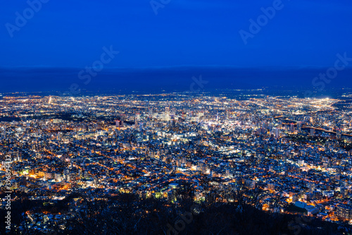 日本新三大夜景 札幌 藻岩山から眺望