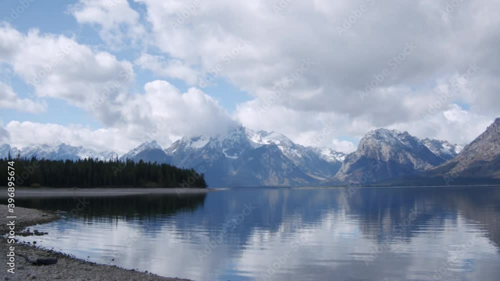 Mountain Range with lake in Wyoming Mountain Range with lake in Wyoming