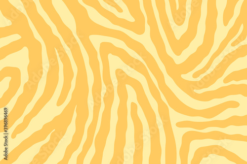 Vector abstract animalistic background. Freehand illustration of zebra skin print