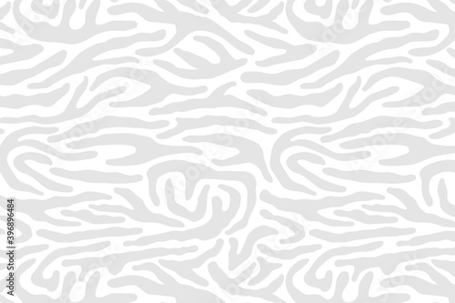 Vector abstract animalistic background. Freehand illustration of zebra skin print