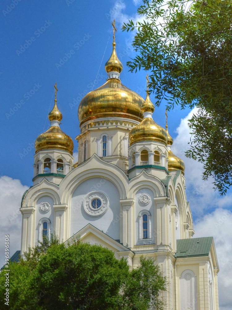 Transfiguration Cathedral. Khabarovsk, far East, Russia.