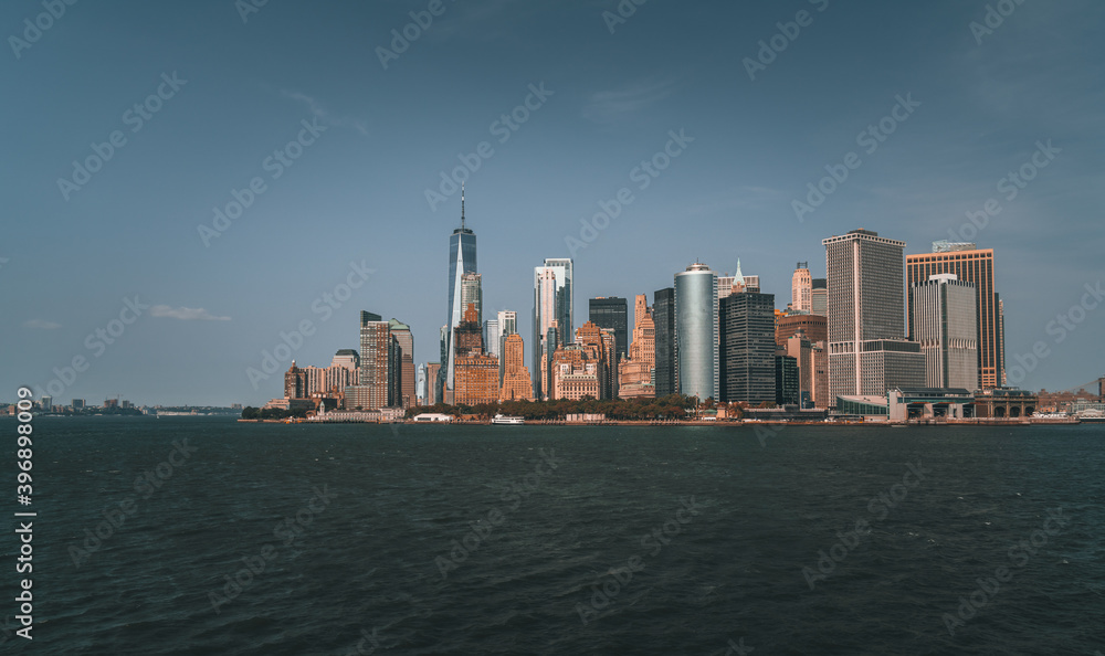 city skyline Manhattan New York usa United States buildings 