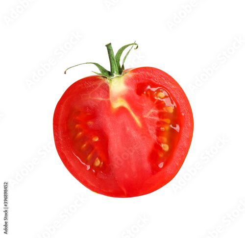 Wallpaper Mural Half of tasty raw tomato isolated on white Torontodigital.ca