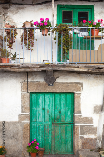 Traditional house at La Garganta village  Ambroz Valley  Spain