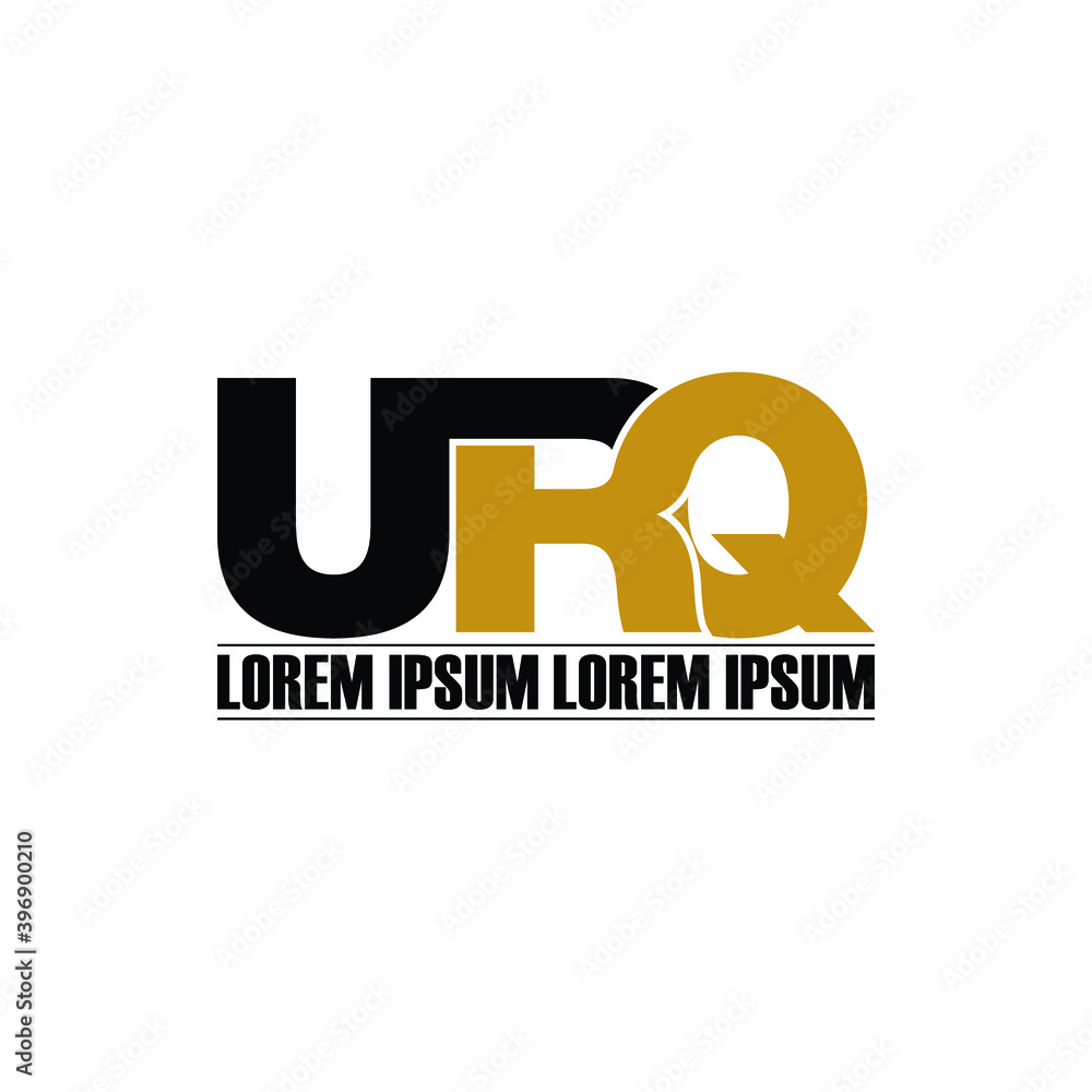 URQ letter monogram logo design vector URQ letter monogram logo design vector