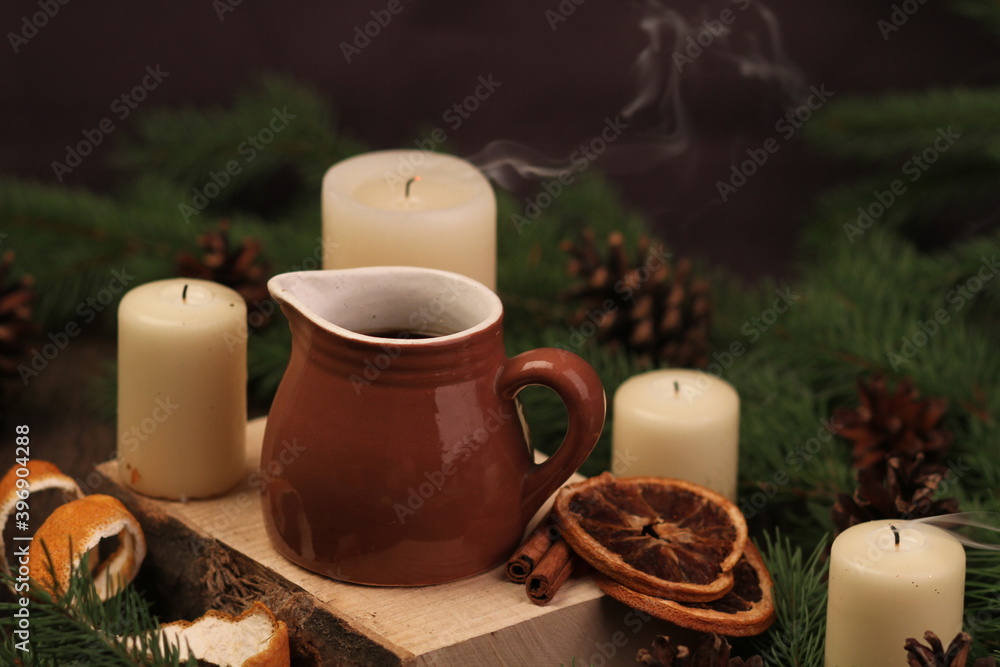 Christmas photos, coffee with cinnamon, New Year's atmosphere, holiday, New Year's holidays. New Year's atmosphere, New Year's layouts, candles, Christmas candle Christmas photos, coffee with cinnamon, New Year's atmosphere, holiday, New Year's holidays. New Year's atmosphere, New Year's layouts, candles, Christmas candle