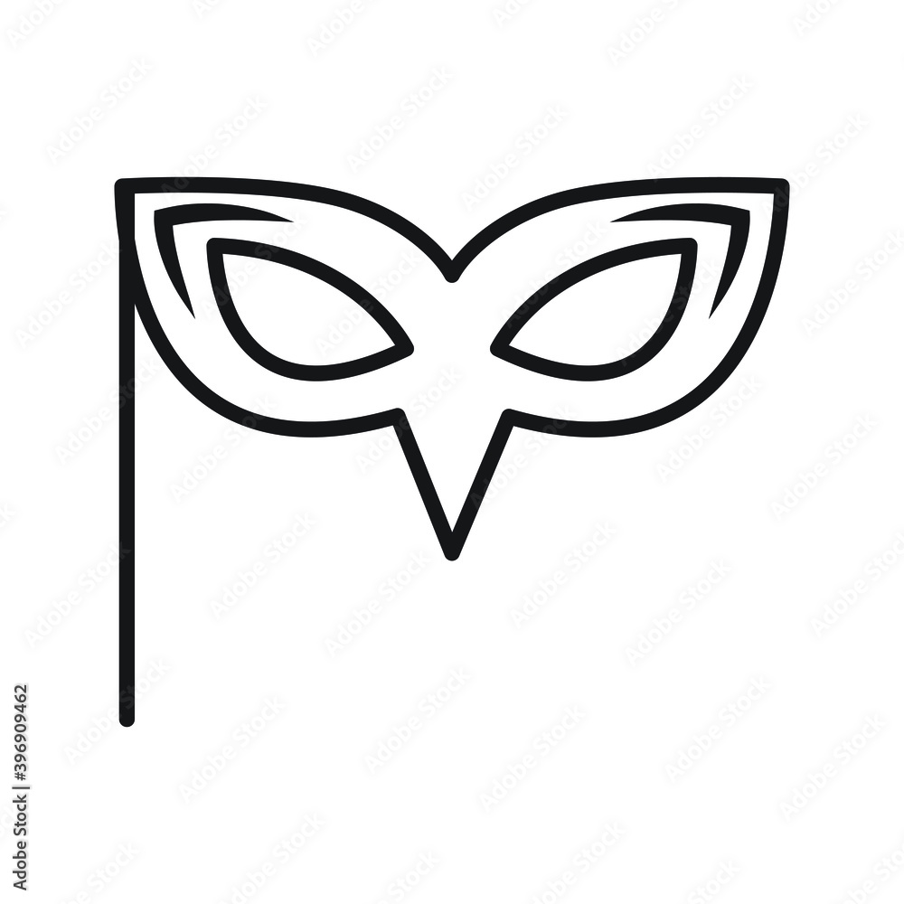 Mask icon design isolated on white background Mask icon design isolated on white background