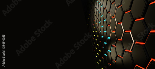 grid hexagonal modern creat...