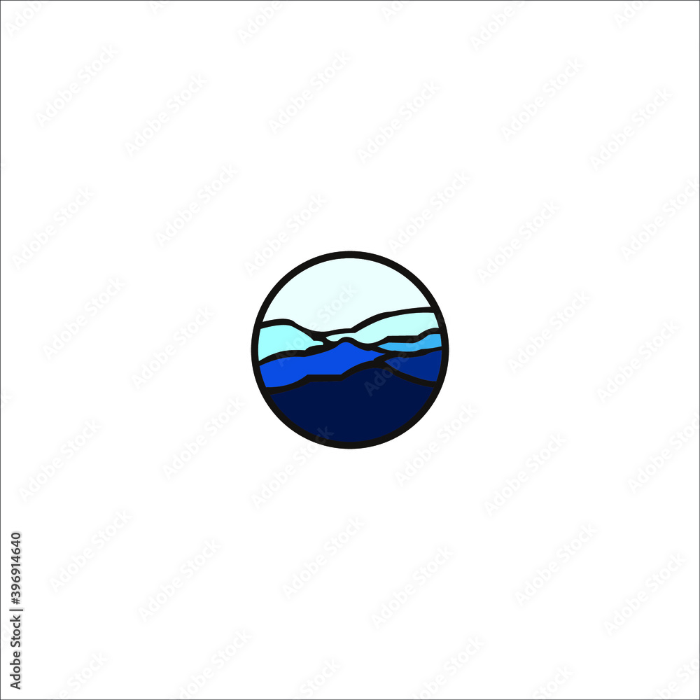 logo sea icon natural vector templet logo sea icon natural vector templet