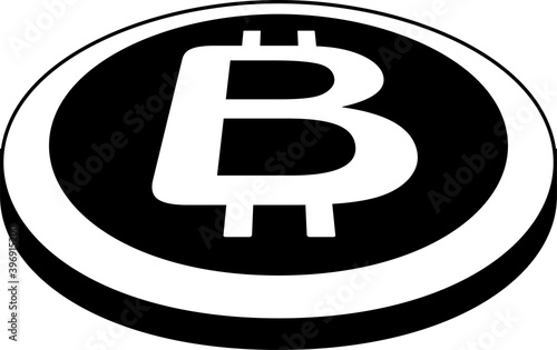 Monochrome Bitcoin medals placed on a single plane