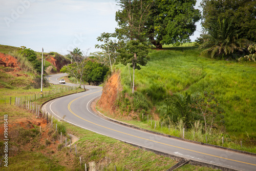 Landscape of Via Caucasia in The Bagre, Antioquia. Colombia. photo