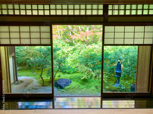 view from window in temple