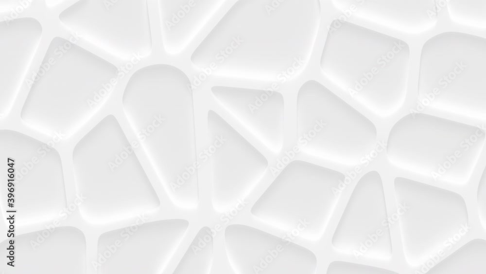 Neumorphism cell striped elements on the surface. Bright, milky motion background. Seamless loop. Neumorphism cell striped elements on the surface. Bright, milky motion background. Seamless loop.