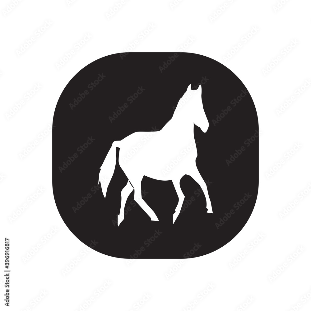 Obraz premium horse silhouette vector