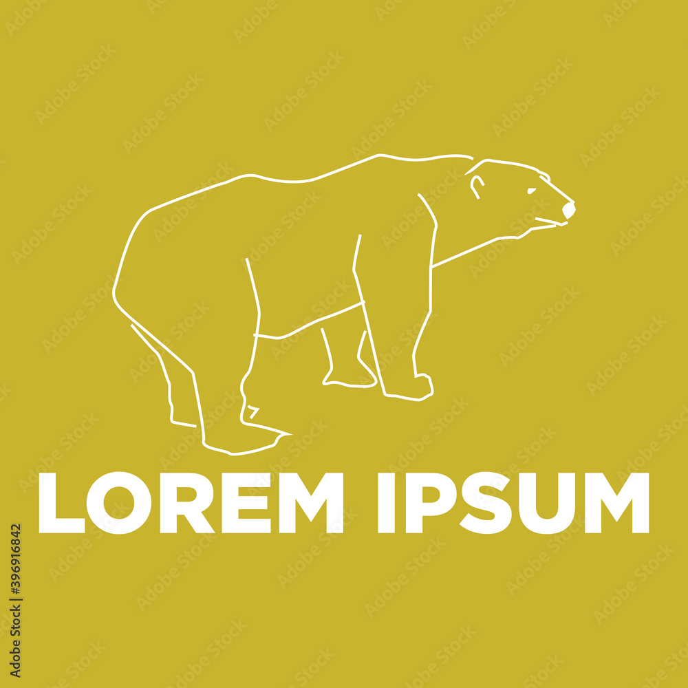 Obraz premium illustration of a polar bear