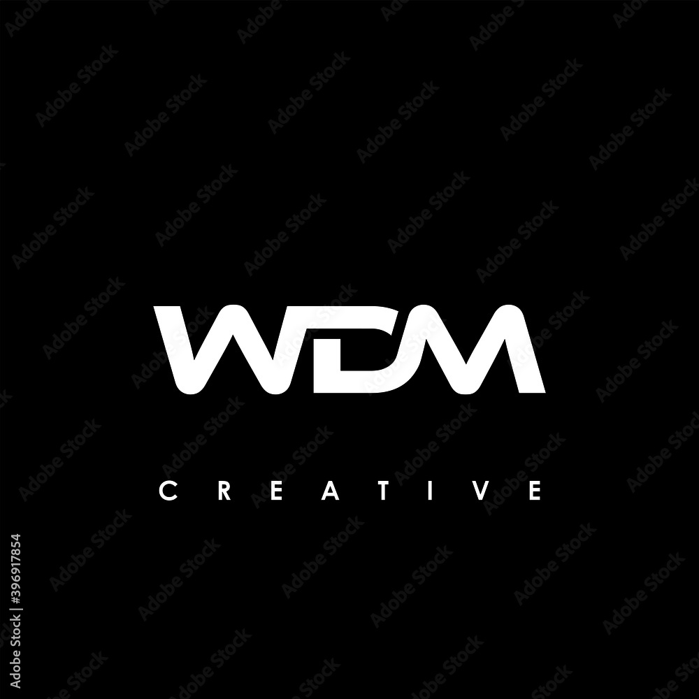 WDM Letter Initial Logo Design Template Vector Illustration