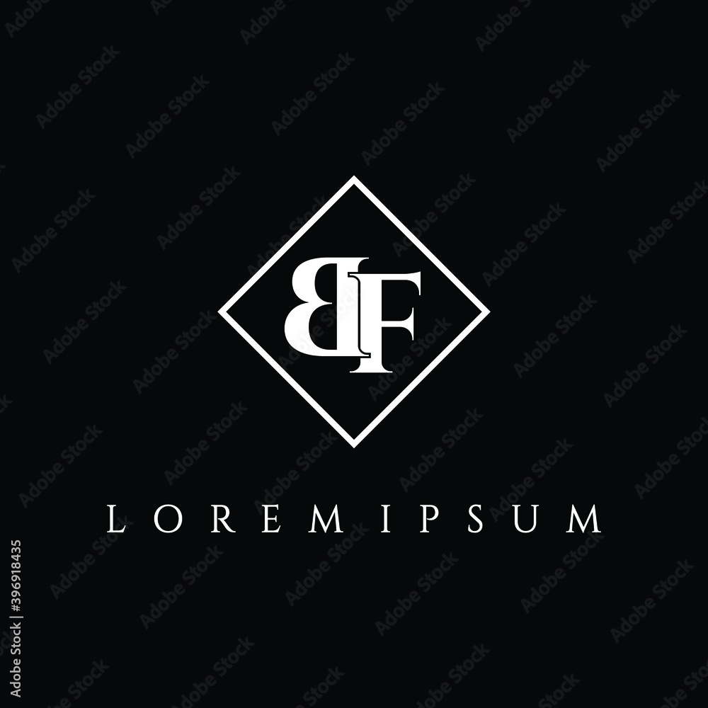 Letter BF luxury logo design vector Letter BF luxury logo design vector