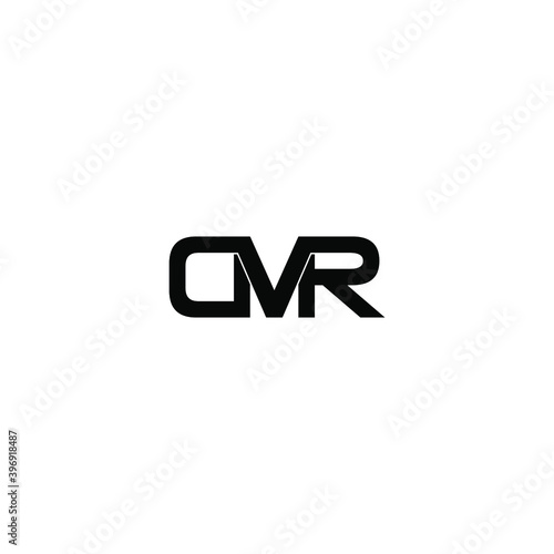 dvr letter original monogram logo design