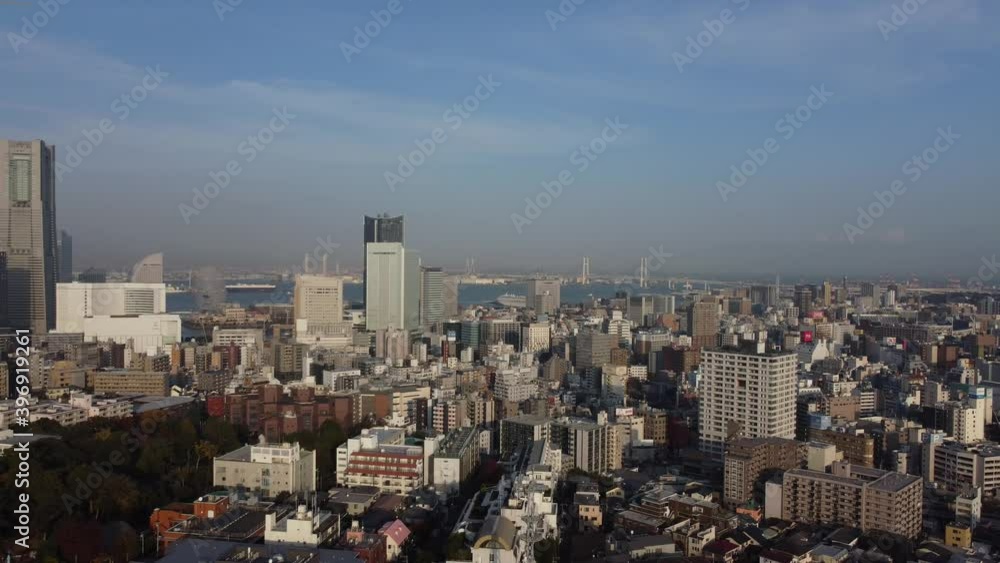 Skyline Aerial view in Yokohama Skyline Aerial view in Yokohama
