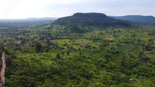 Green Forest and Mountain Views, Kulen Mountain, Siem Reap, Camboida photo