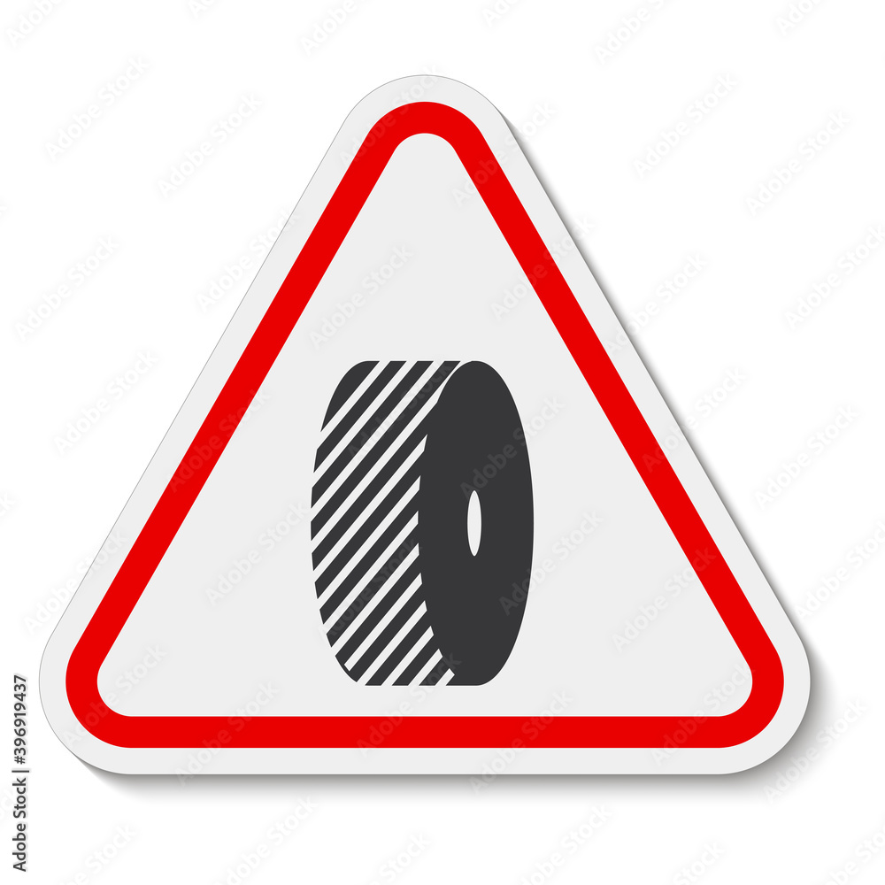 Do Not Change Grinding Wheels Symbol Sign On White Background Do Not Change Grinding Wheels Symbol Sign On White Background