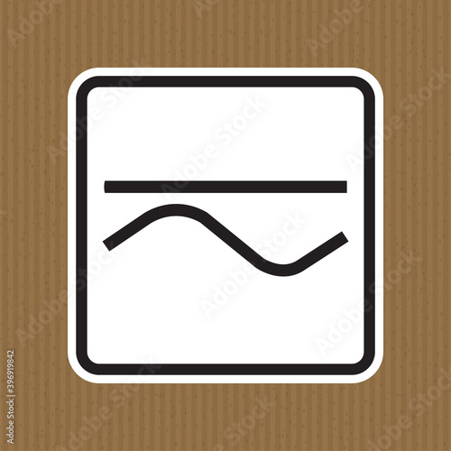 Both Direct And Alternating Current Symbol Sign Isolate On White Background,Vector Illustration EPS.10