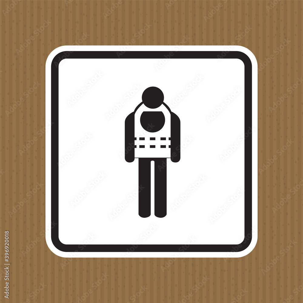 Symbol Wear Life Jacket Isolate On White Background,Vector Illustration EPS.10 Symbol Wear Life Jacket Isolate On White Background,Vector Illustration EPS.10