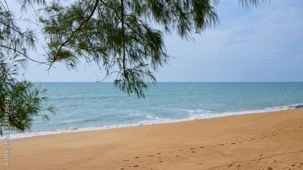 Tropical beautiful landscape of sea ocean around sand with white cloud blue sky for nature background
Tropical beautiful landscape of sea ocean around sand with white cloud blue sky for nature background