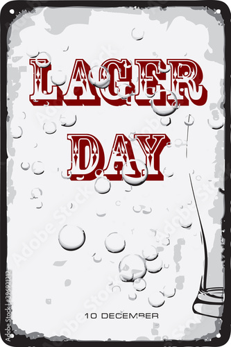 Vintage sign Lager Day