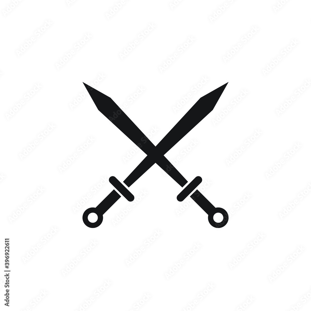 Crossed words icon design isolated on white background Crossed words icon design isolated on white background