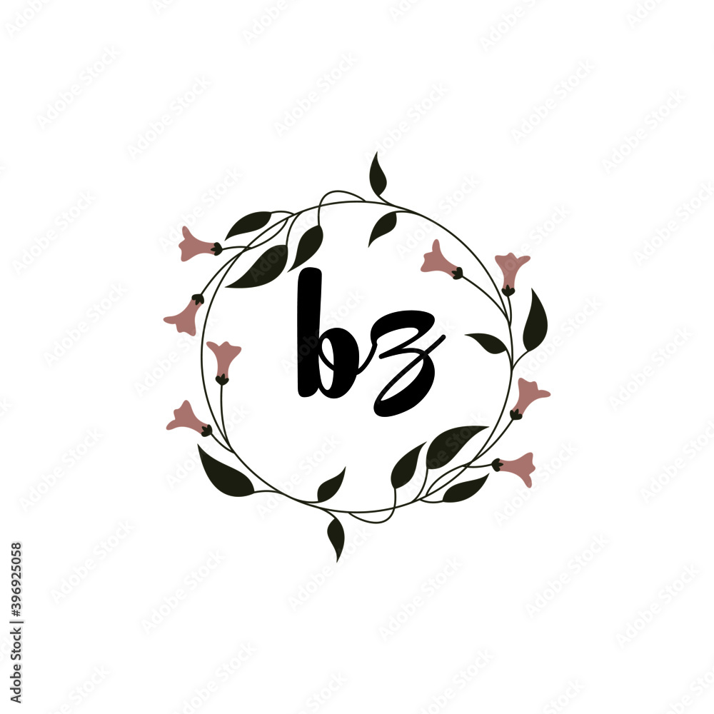 BZ Initial handwriting logo template vector
BZ Initial handwriting logo template vector