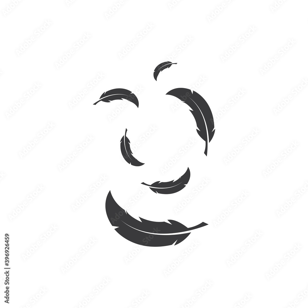 feather icon illustration vector template feather icon illustration vector template