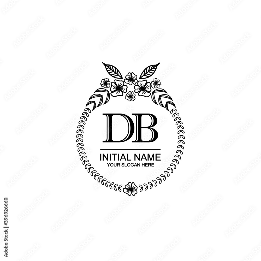 DB Initial handwriting logo template vector
DB Initial handwriting logo template vector
