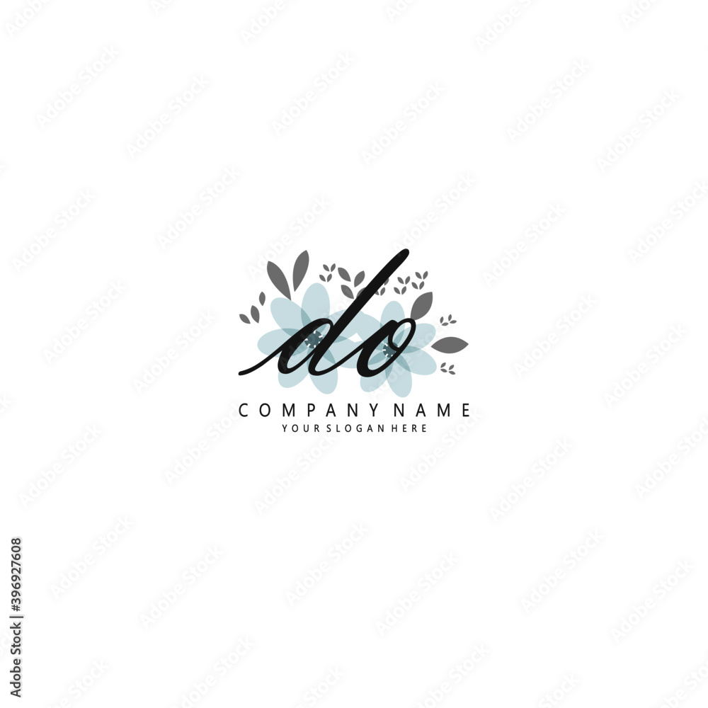 DO Initial handwriting logo template vector
DO Initial handwriting logo template vector