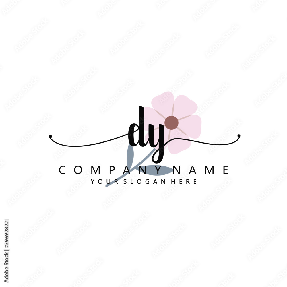 DY Initial handwriting logo template vector
DY Initial handwriting logo template vector