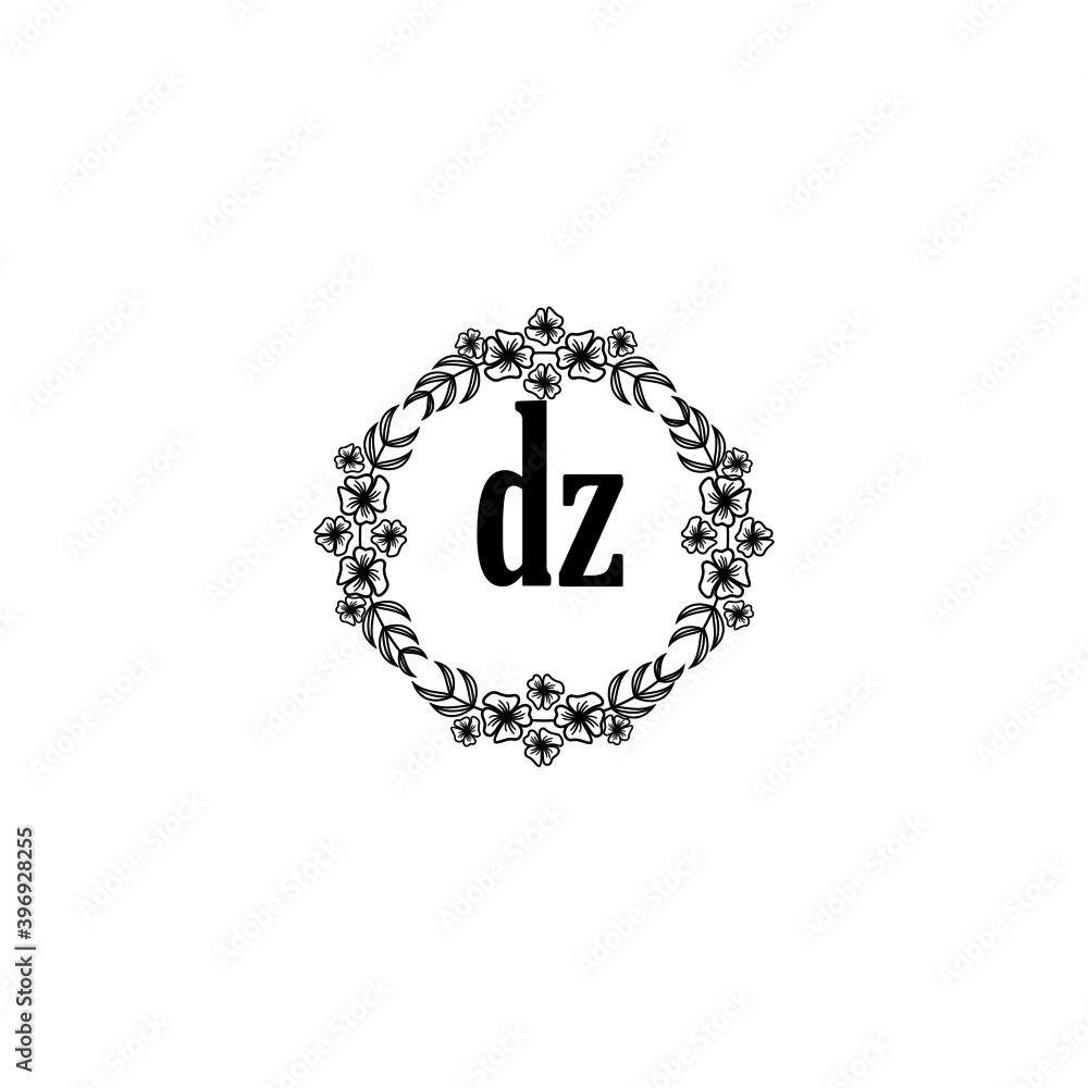 DZ Initial handwriting logo template vector
DZ Initial handwriting logo template vector