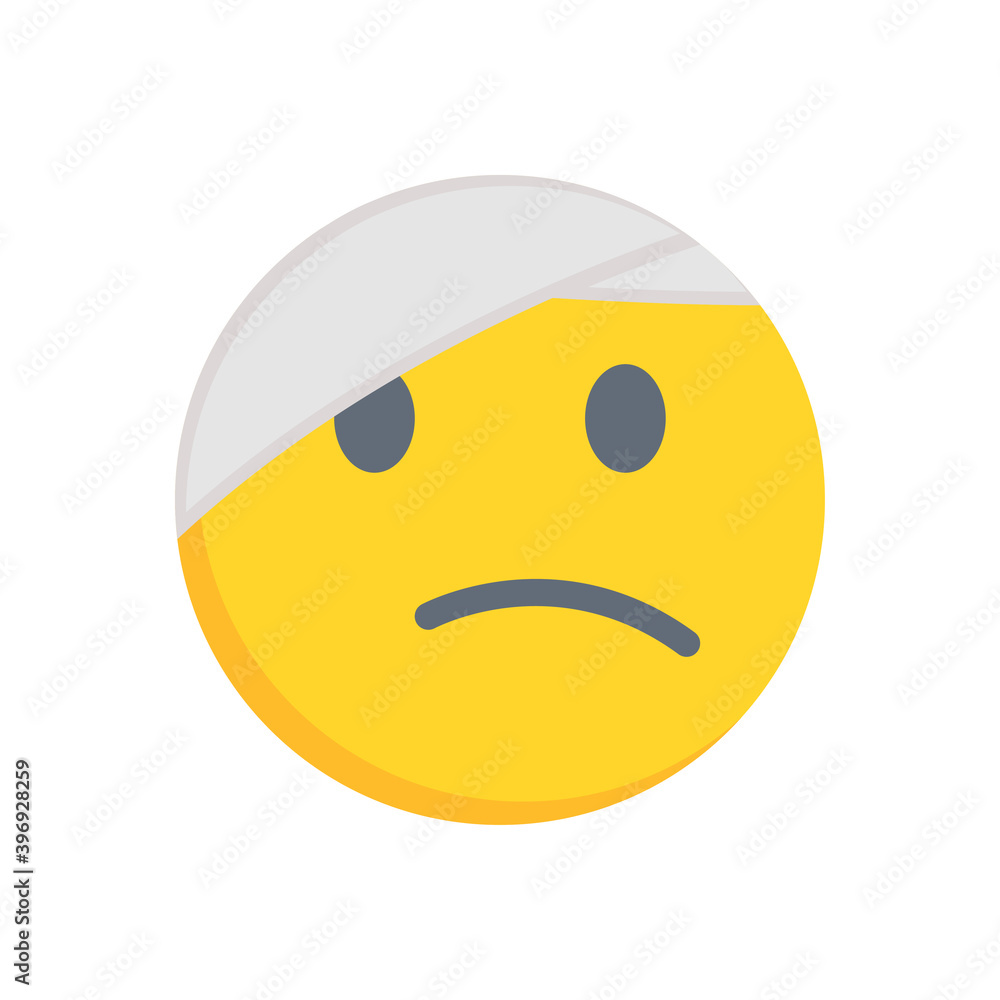 Fototapeta premium face with head bandage