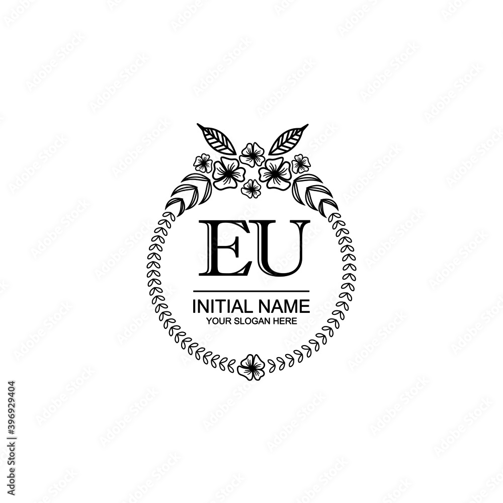 EU Initial handwriting logo template vector
EU Initial handwriting logo template vector