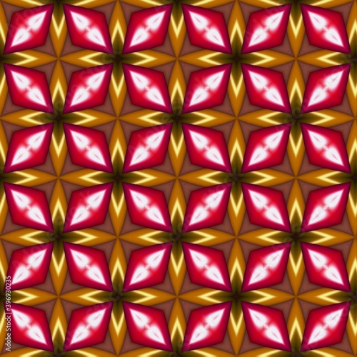 colorful symmetrical repeating patterns for textiles  ceramic tiles  wallpapers and designs. seamless image.