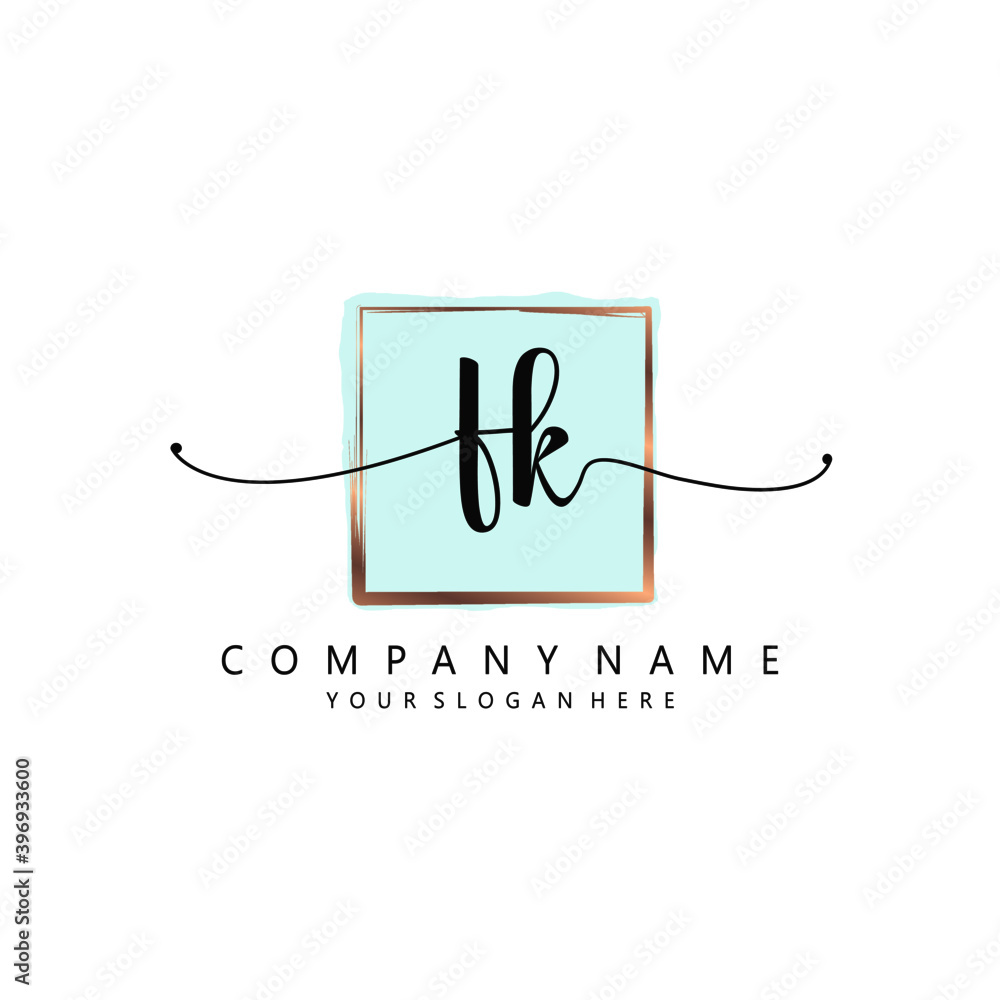 FK Initial handwriting logo template vector
FK Initial handwriting logo template vector