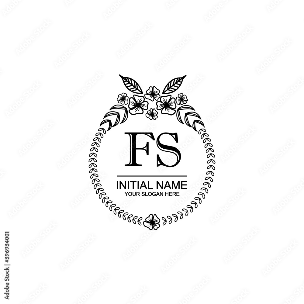 FS Initial handwriting logo template vector
FS Initial handwriting logo template vector