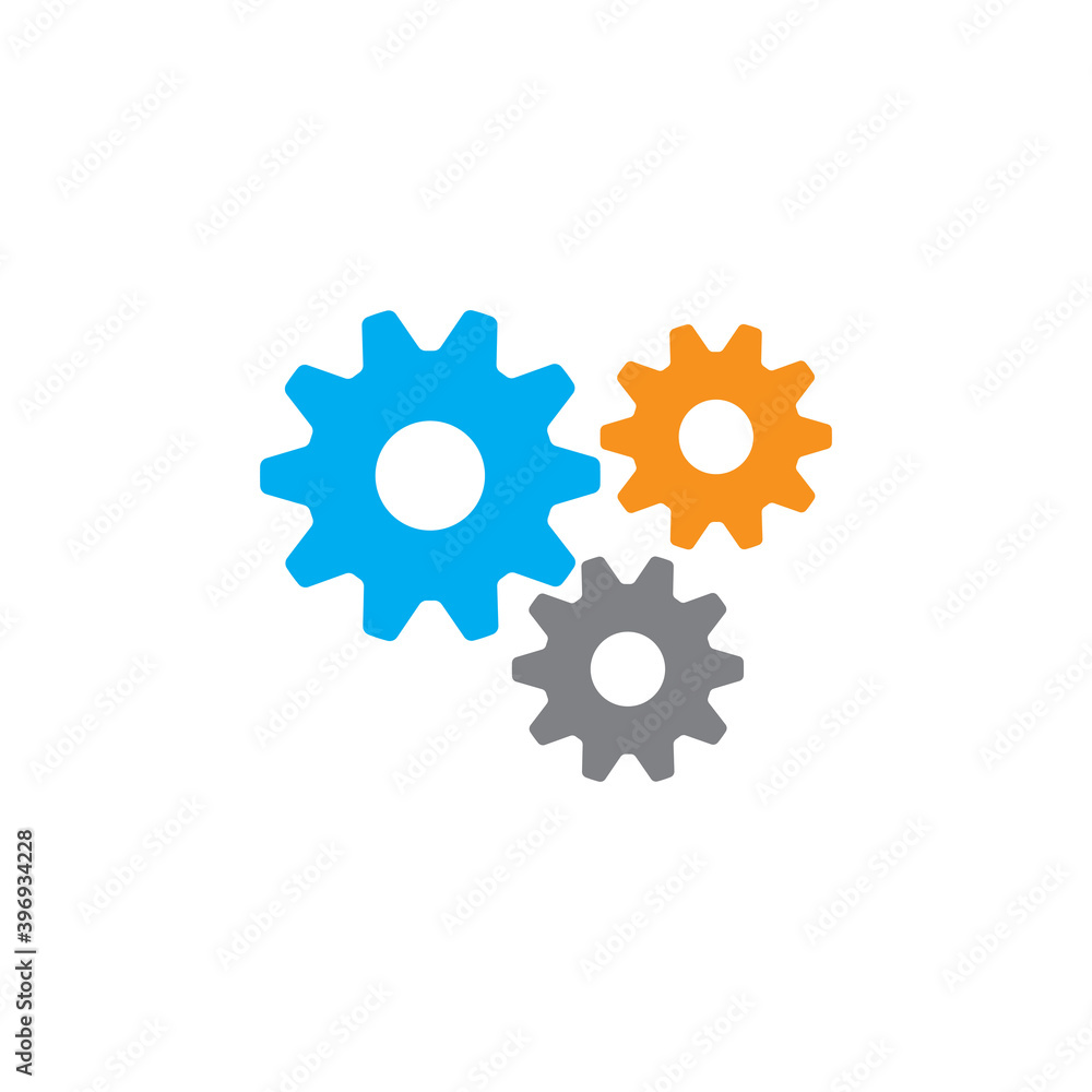 Fototapeta premium Gear Logo Template vector icon illustration design
