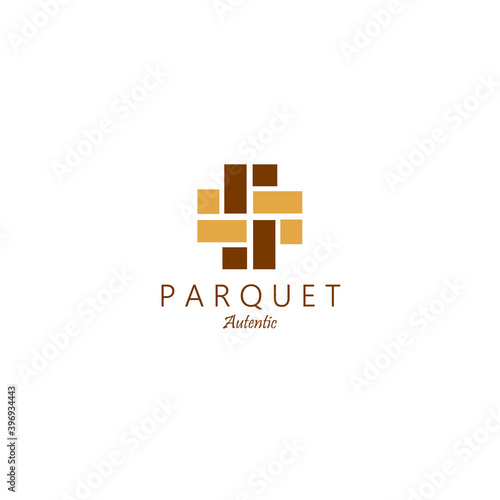 minimalist parquet flooring vinyl hardwood granite tile logo vector illustration design line