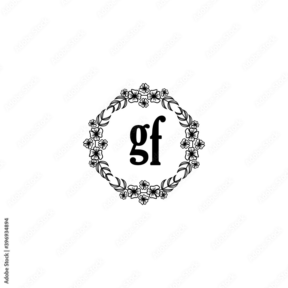 GF Initial handwriting logo template vector
GF Initial handwriting logo template vector