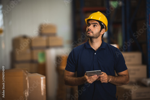 Portrait of a foreman in an...